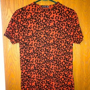 cheetah print mini dress